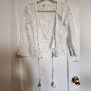 Lovestackfancy White Lace Top